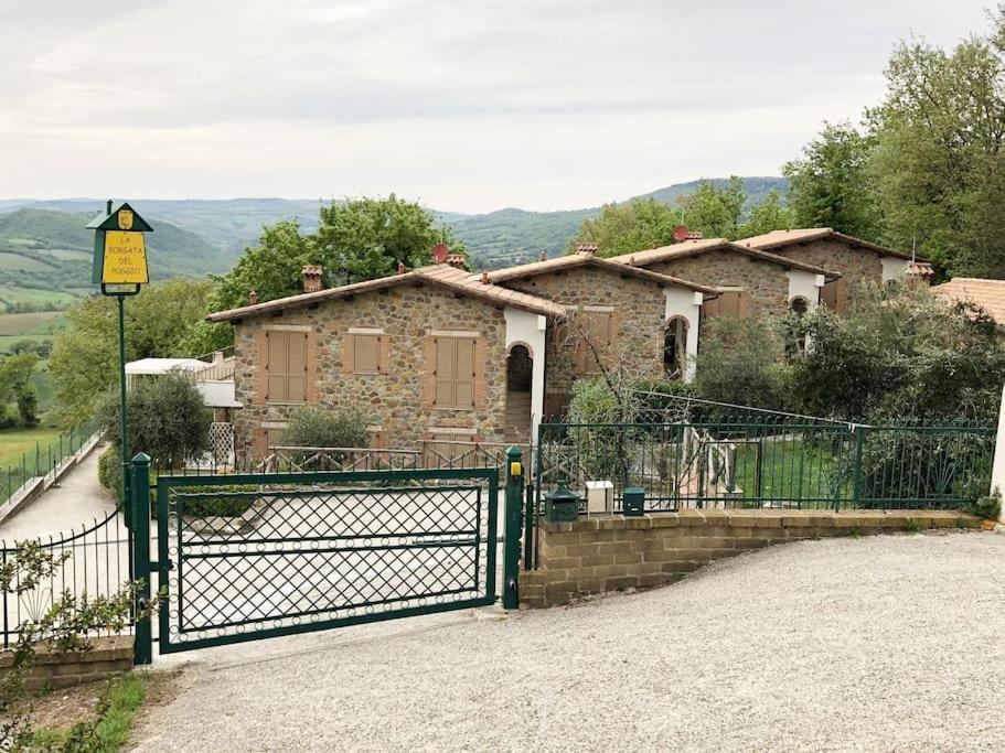 Ferienwohnung Il Poggio Da Leo Capanne Exterior foto